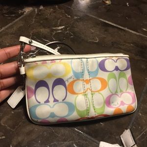 Mini Coach Wristlet